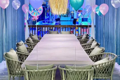 Celebration dining space at Forever Young