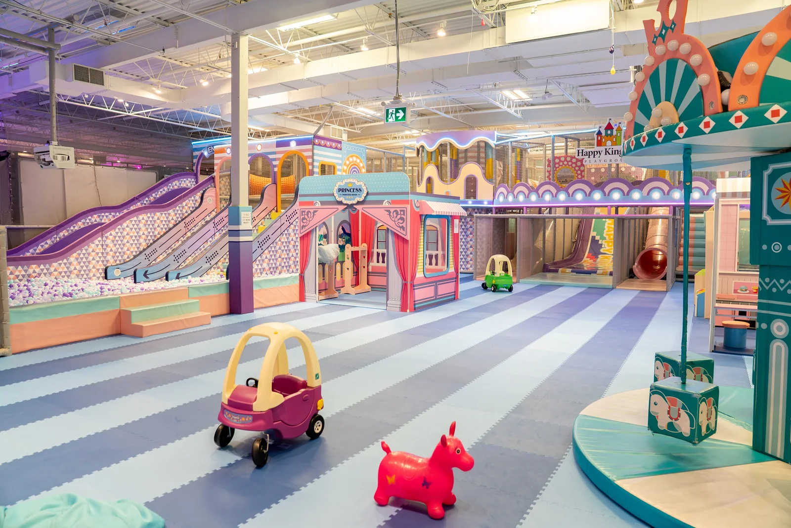 Children enjoying the indoor playground